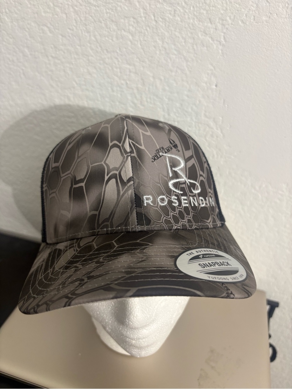 Rosendin Kryptek-Inspired Trucker Snapback Hat - Gray Camo